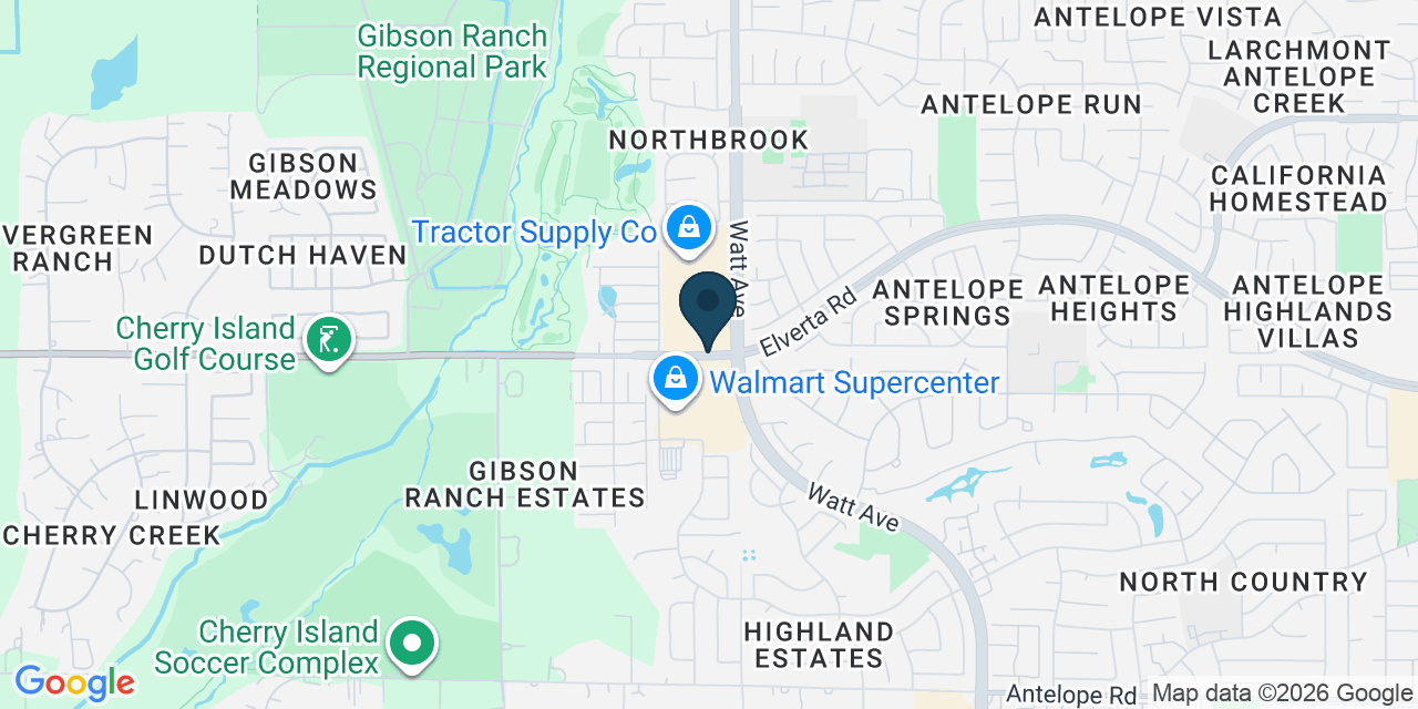 Map showing Antelope, Sacramento County, CA