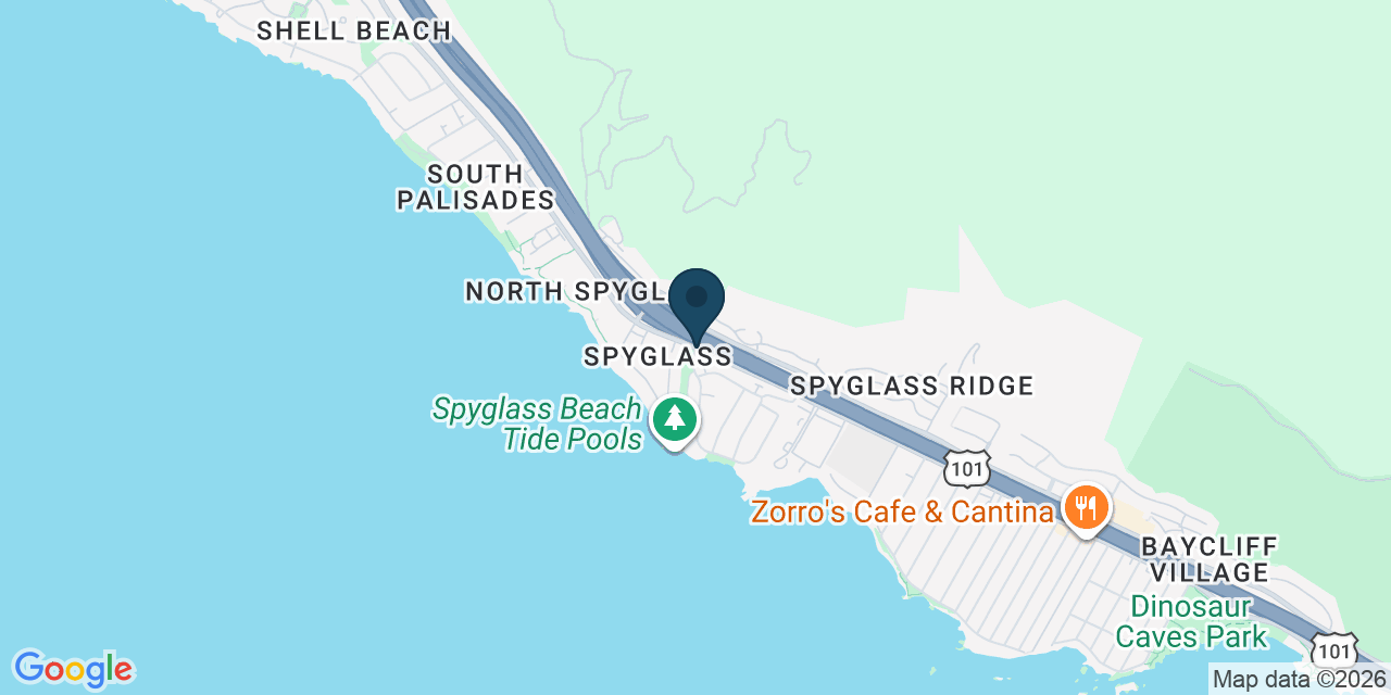 Map showing San Luis Obispo County, CA