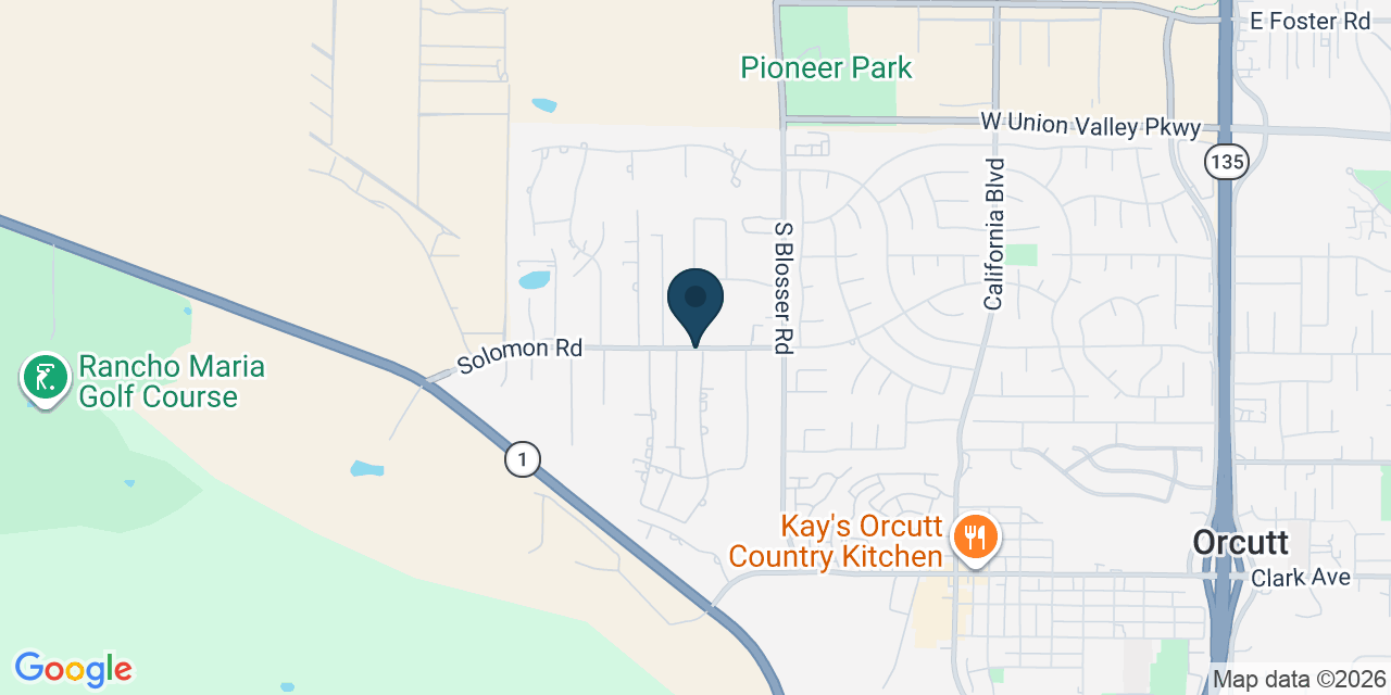 Map showing Orcutt, Santa Barbara County, CA