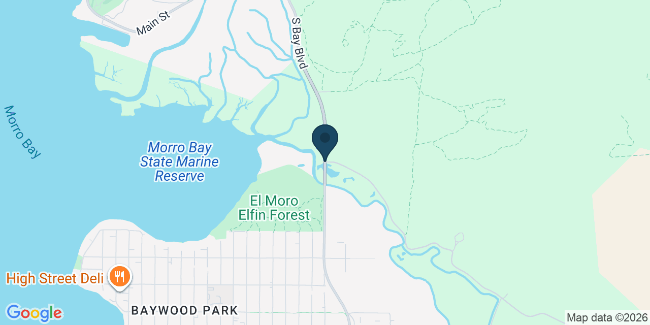 Map showing San Luis Obispo County, CA