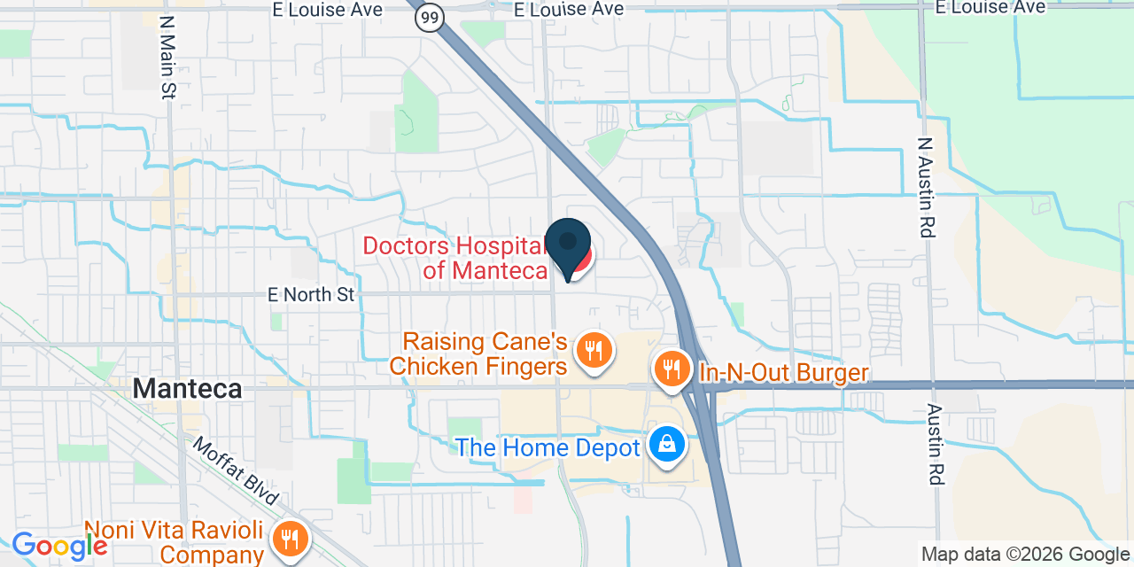 Map showing Manteca, San Joaquin County, CA