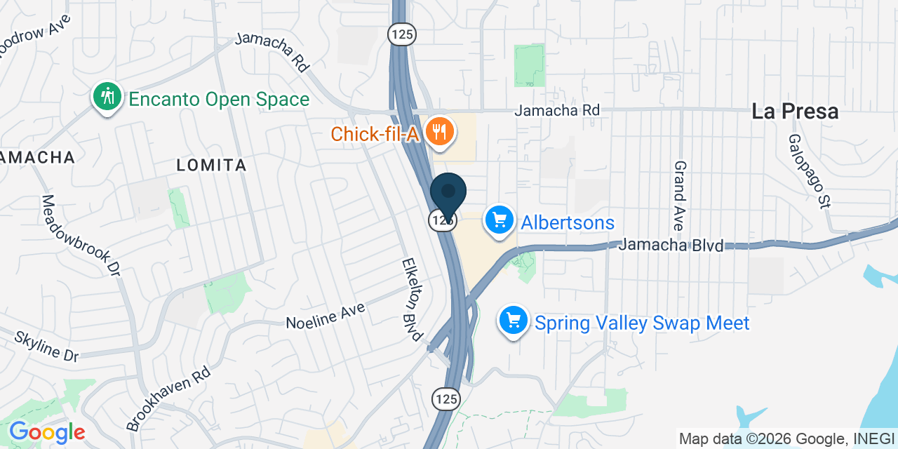 Map showing La Presa, San Diego County, CA