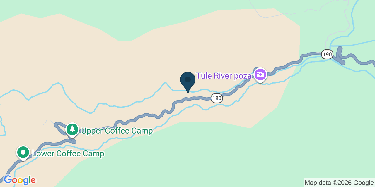 Map showing Springville, Tulare County, CA