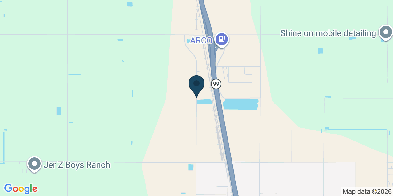 Map showing Tulare County, CA