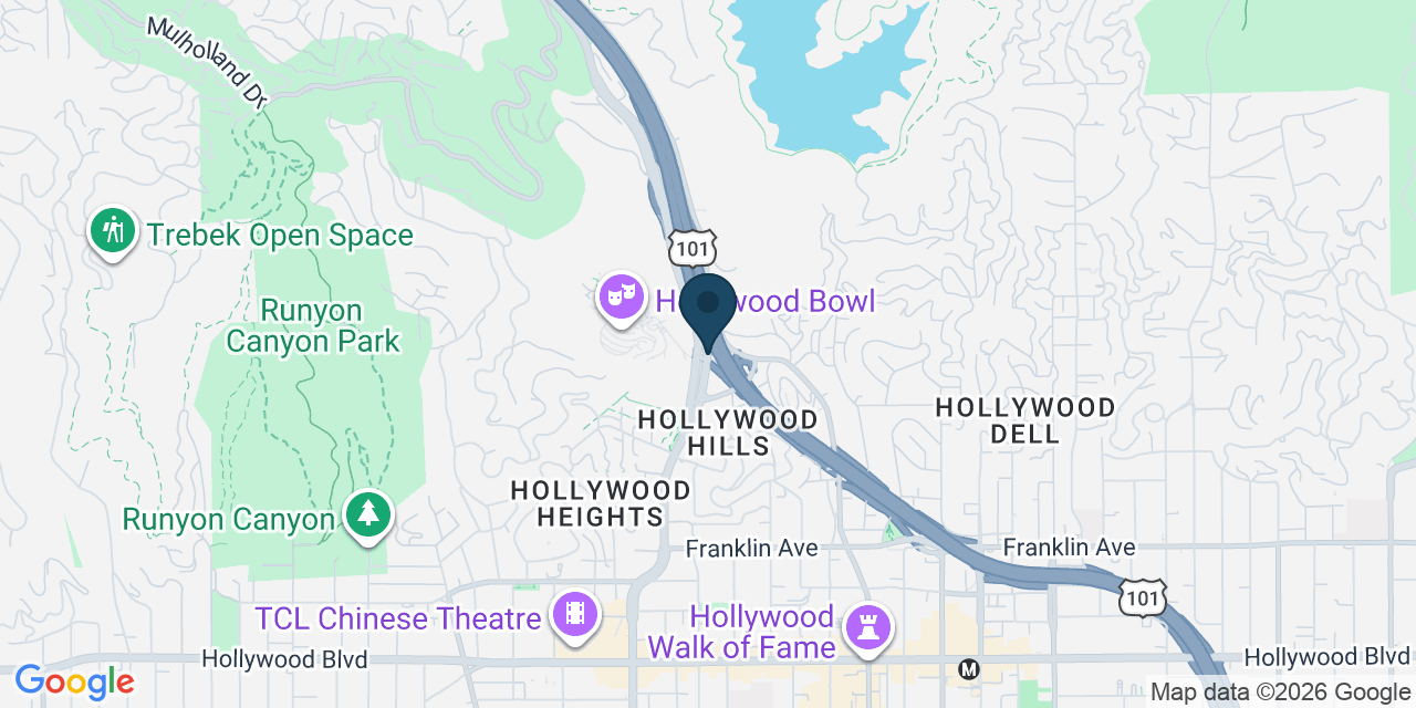 Map showing Los Angeles, Los Angeles County, CA