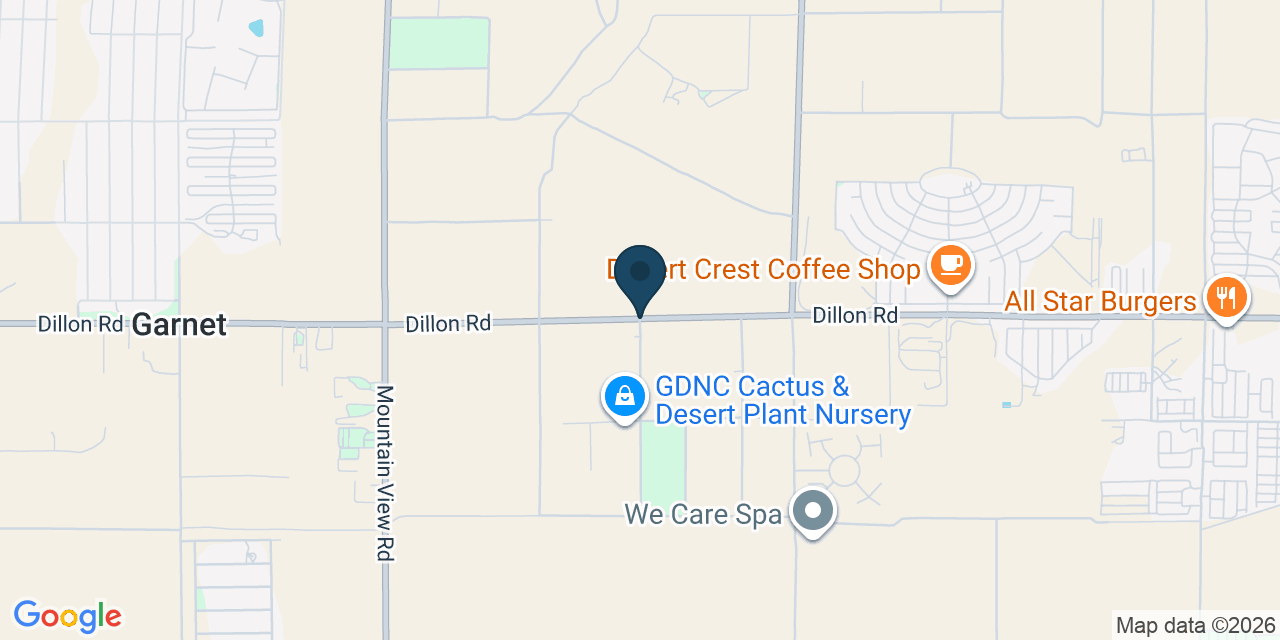 Map showing Garnet, Riverside County, CA