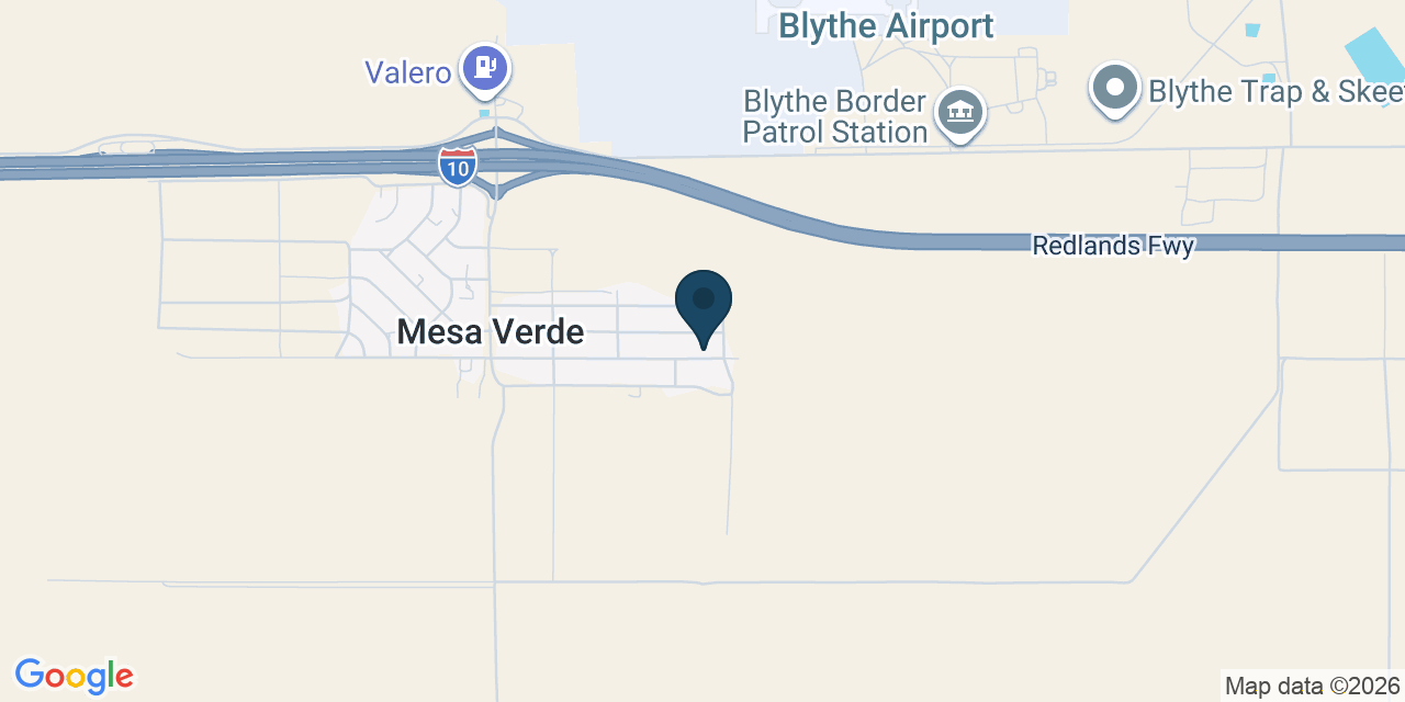 Map showing Blythe, Riverside County, CA