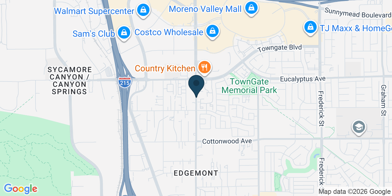 Map showing Riverside County, CA