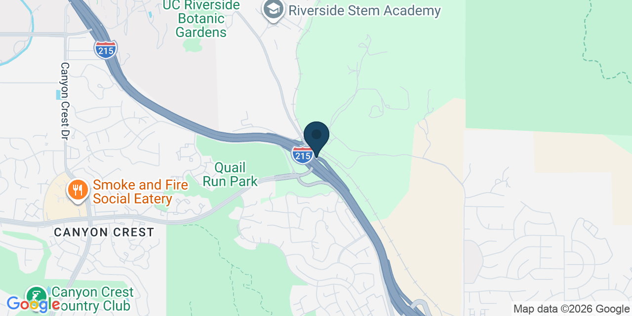 Map showing Riverside County, CA