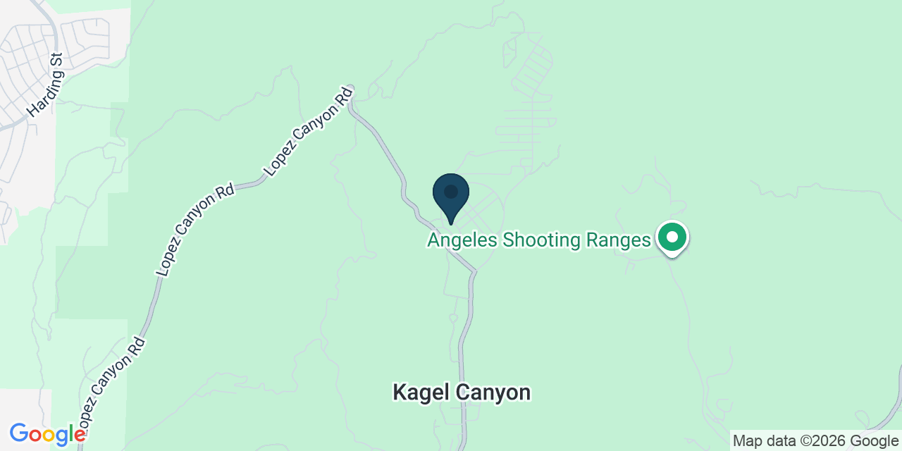 Map showing Sylmar, Los Angeles County, CA
