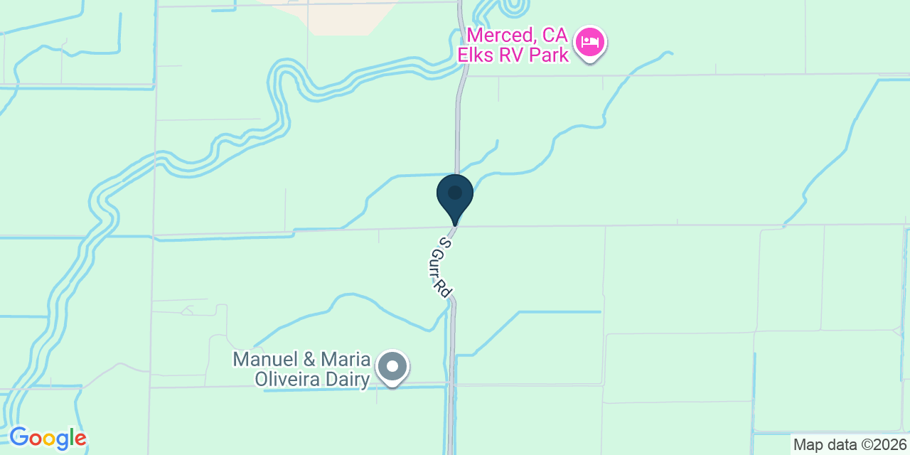 Map showing Merced County, CA