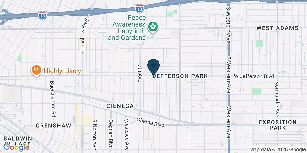 Map showing Los Angeles, Los Angeles County, CA