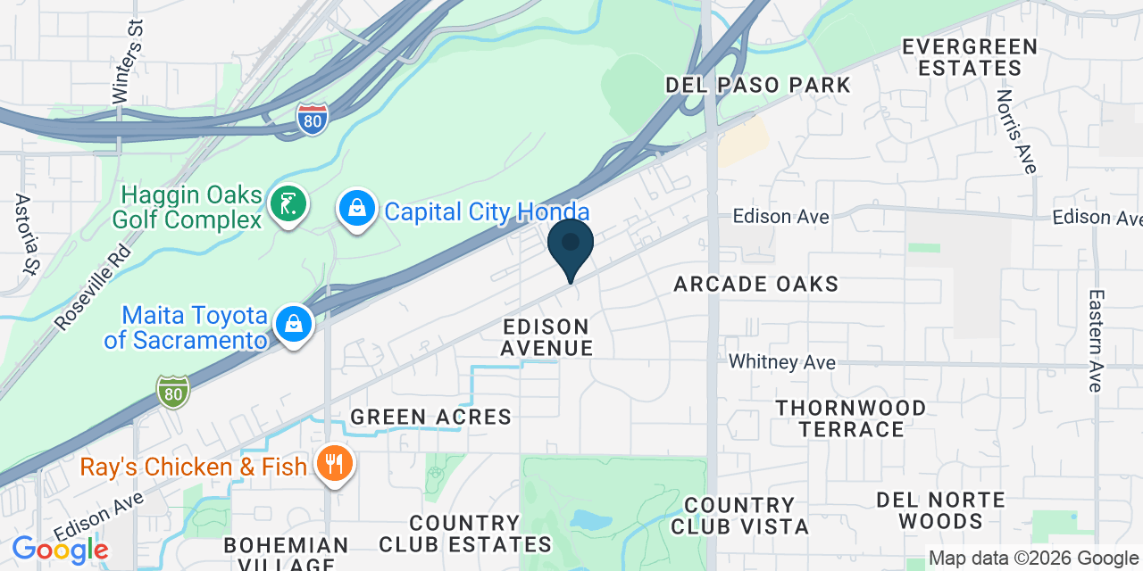 Map showing Sacramento County, CA