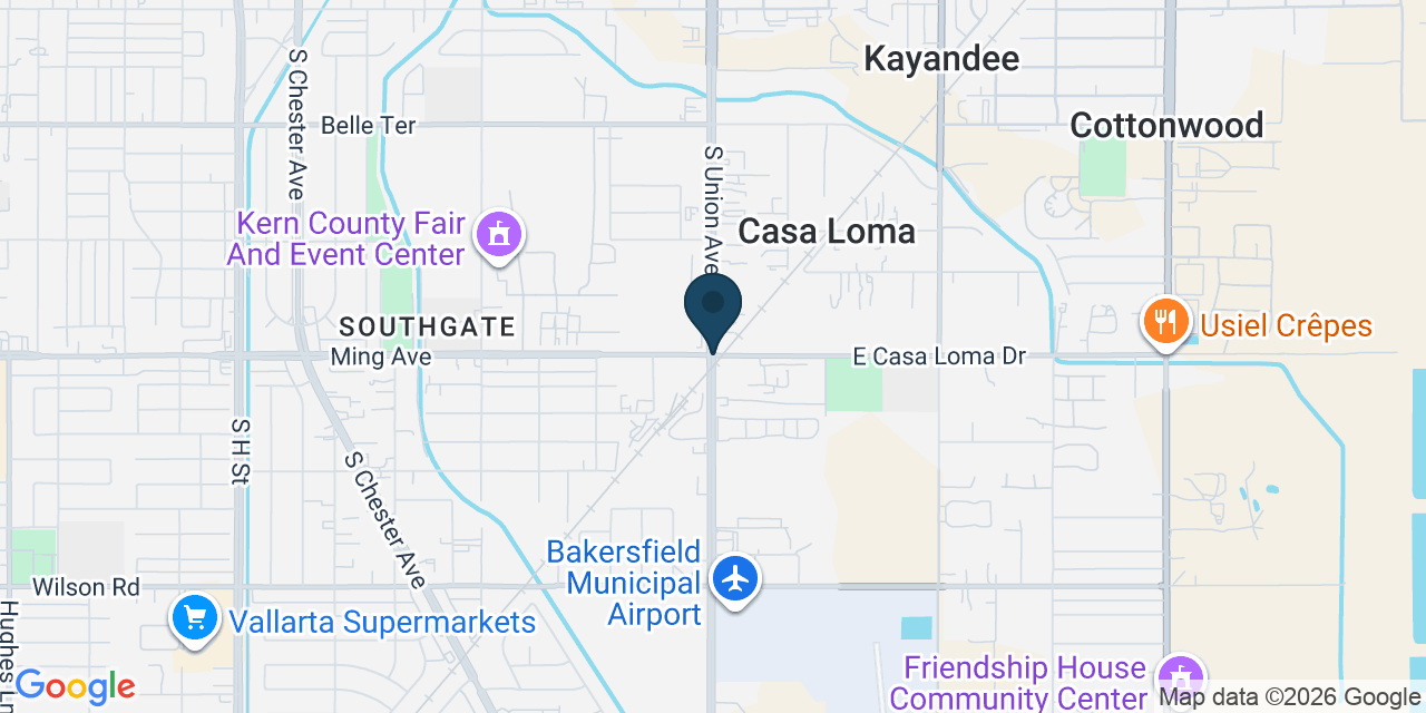 Map showing Casa Loma, Kern County, CA
