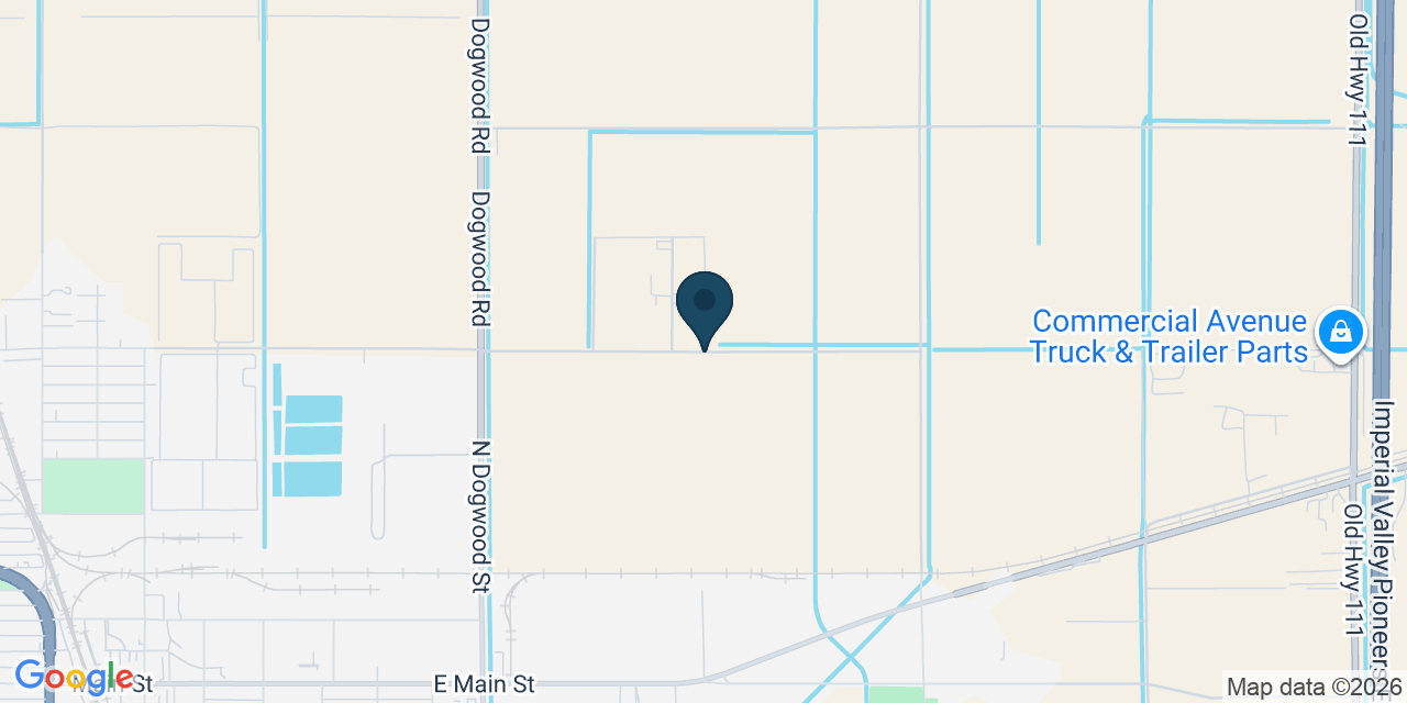 Map showing Imperial County, CA