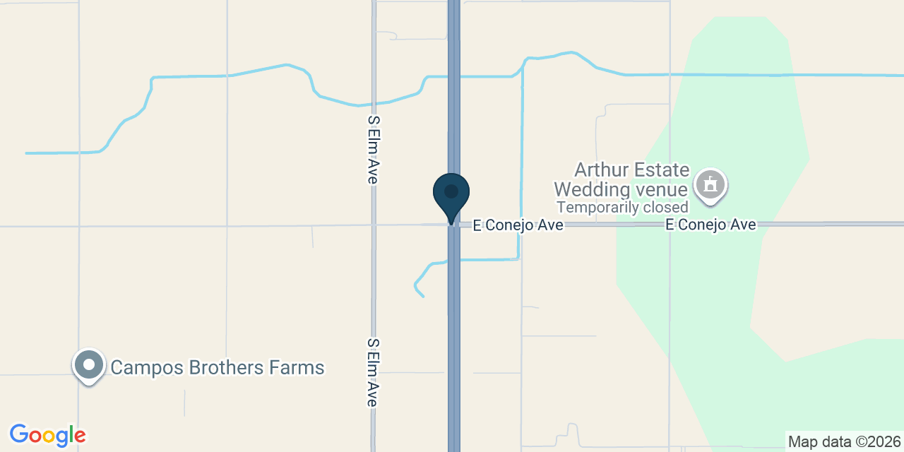Map showing Fresno County, CA