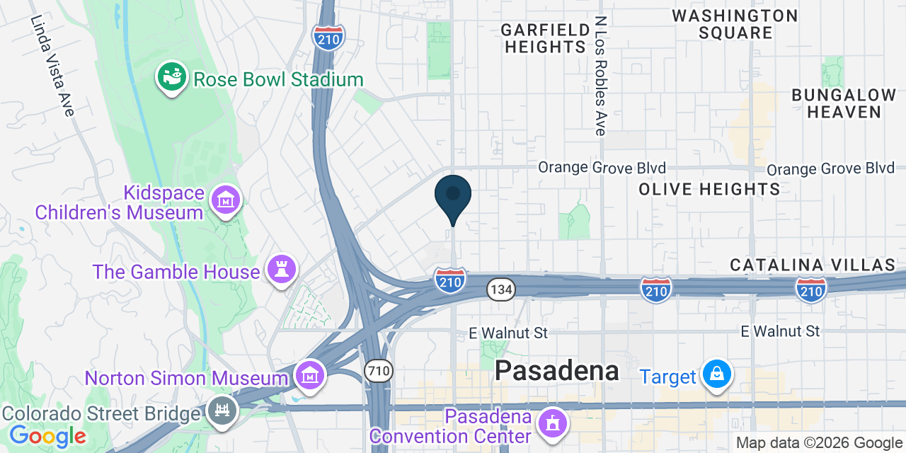 Map showing Los Angeles County, CA