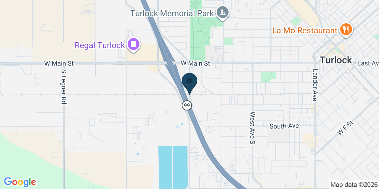 Map showing Turlock, Stanislaus County, CA
