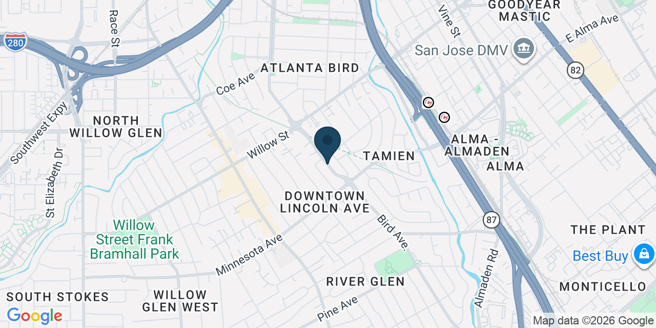 Map showing San Jose, Santa Clara County, CA