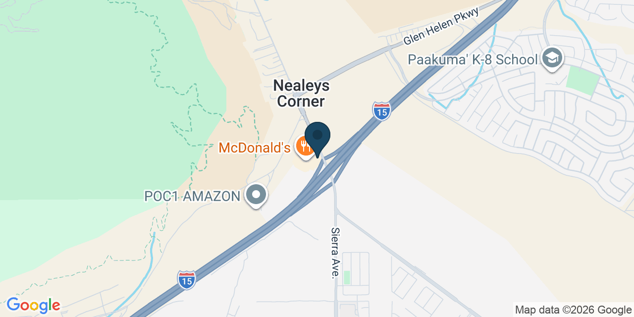 Map showing Fontana, San Bernardino County, CA