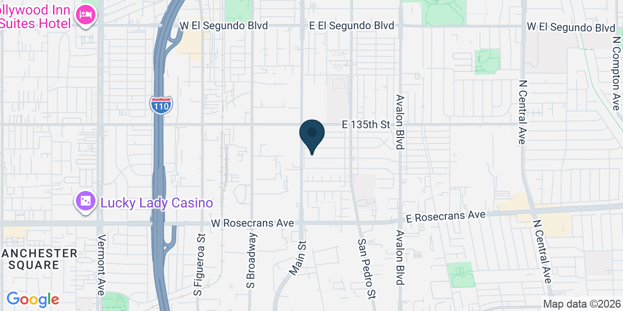 Map showing Los Angeles, Los Angeles County, CA