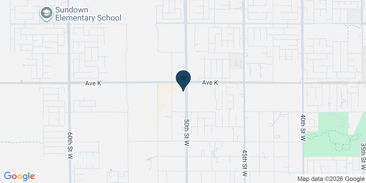 Map showing Lancaster, Los Angeles County, CA