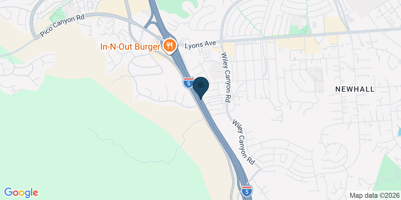 Map showing Santa Clarita, Los Angeles County, CA