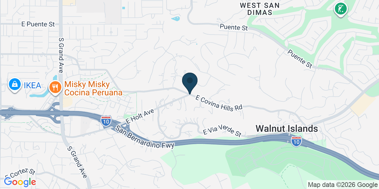 Map showing Walnut Islands, Los Angeles County, CA