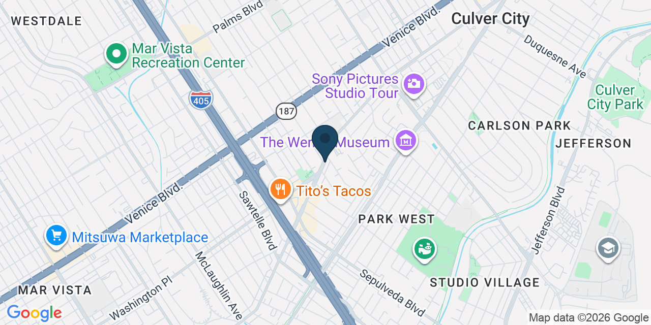 Map showing Los Angeles County, CA