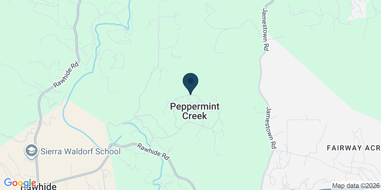 Map showing Tuolumne County, CA