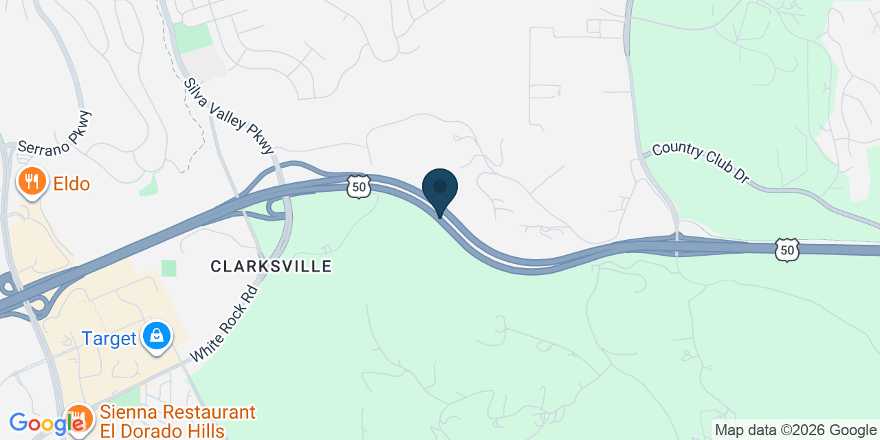 Map showing El Dorado Hills, El Dorado County, CA