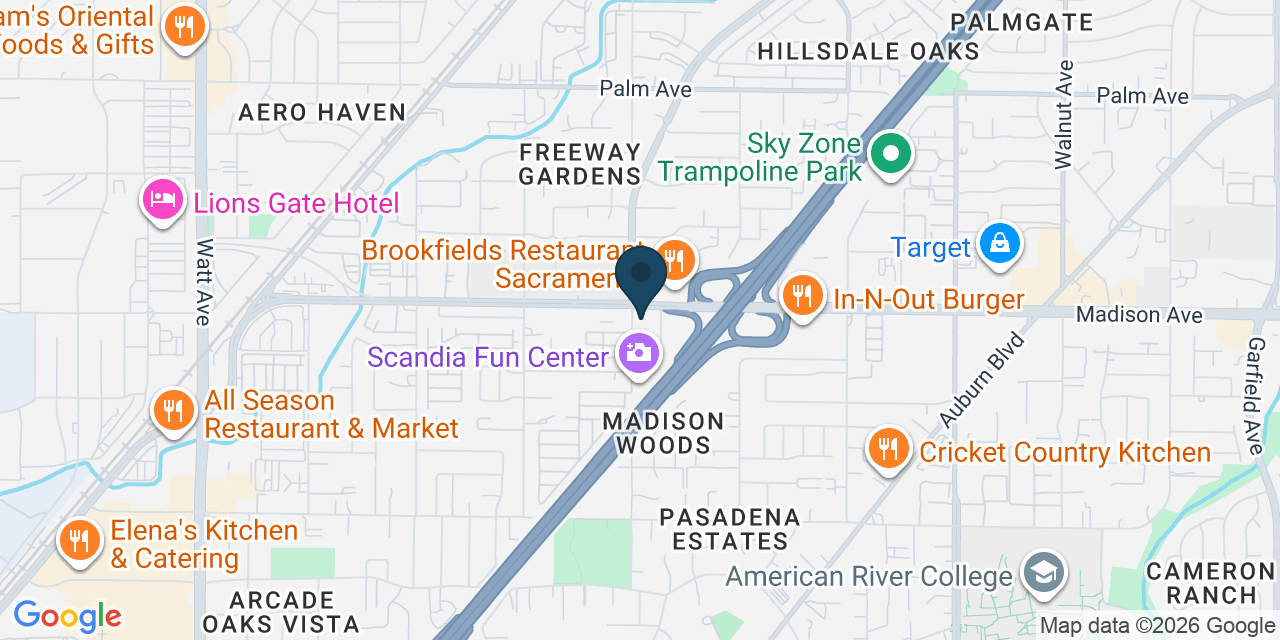 Map showing Sacramento, Sacramento County, CA