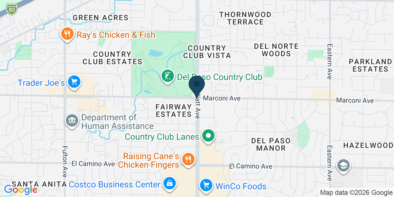 Map showing Arden-Arcade, Sacramento County, CA