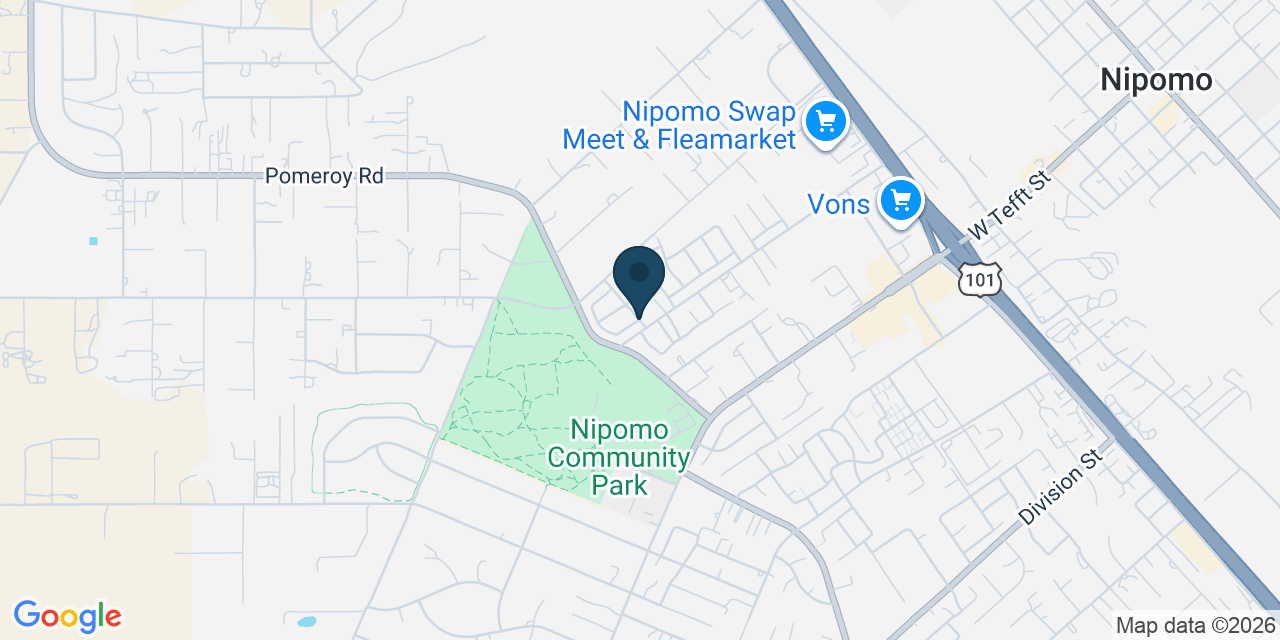 Map showing Nipomo, San Luis Obispo County, CA