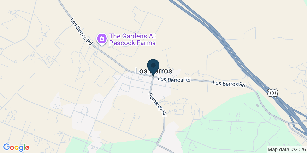 Map showing Los Berros, San Luis Obispo County, CA