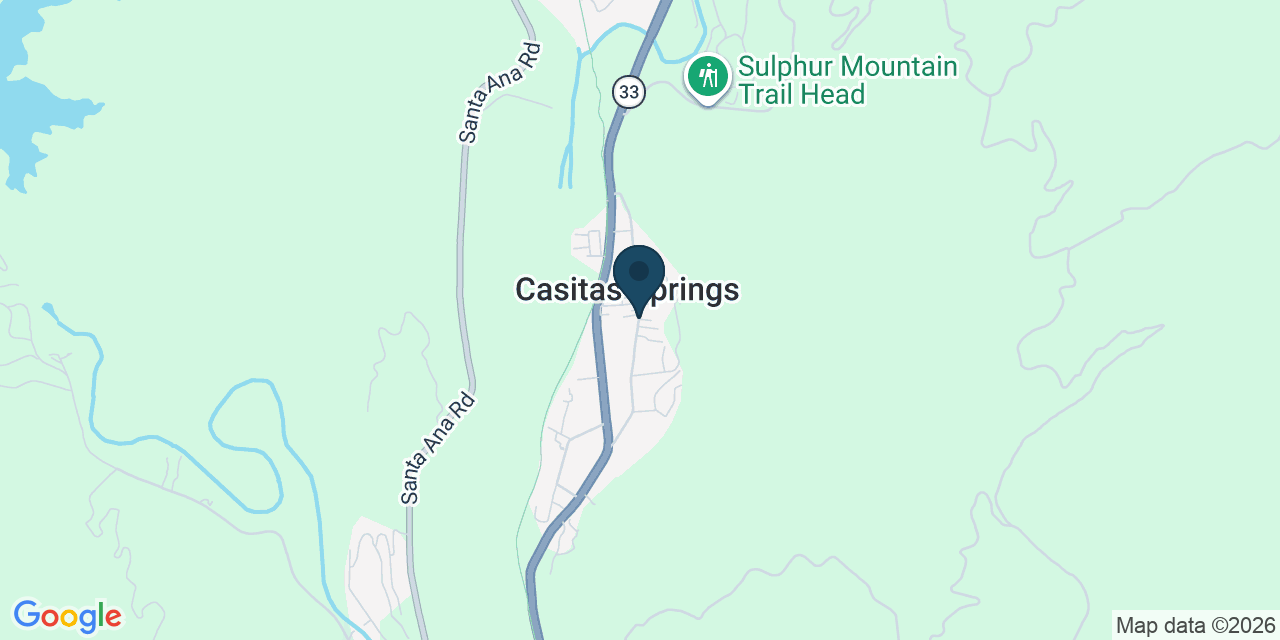 Map showing Ventura County, CA