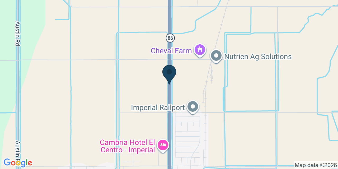 Map showing Imperial County, CA