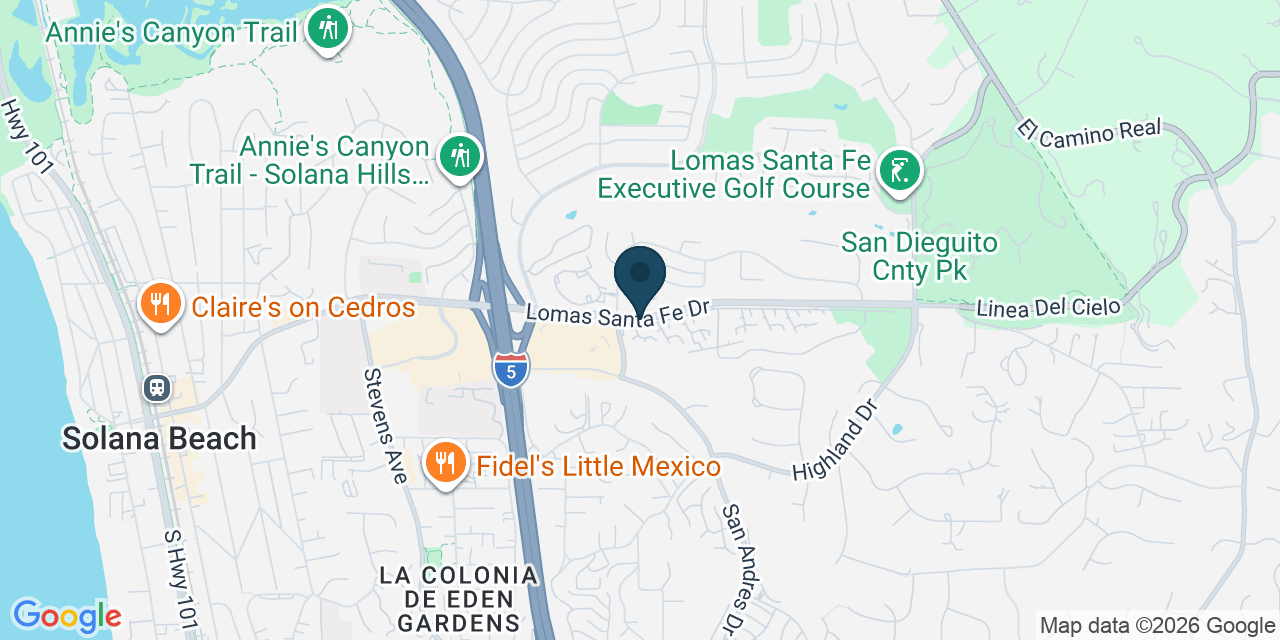 Map showing San Diego County, CA