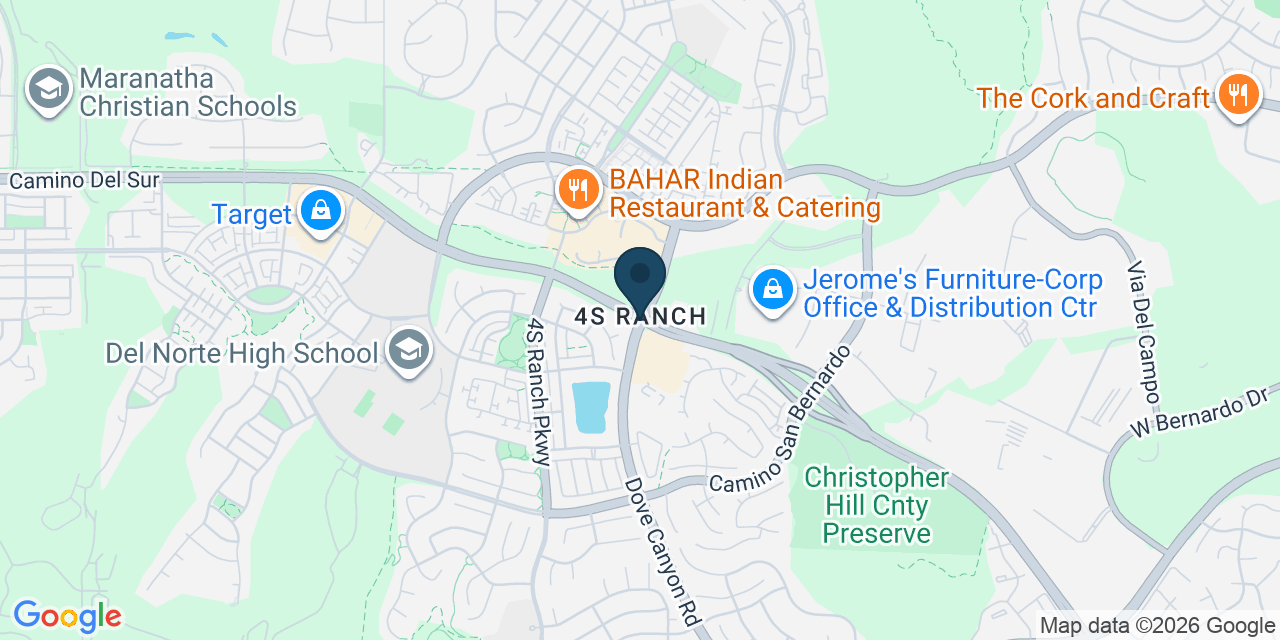 Map showing 4S Ranch, San Diego County, CA