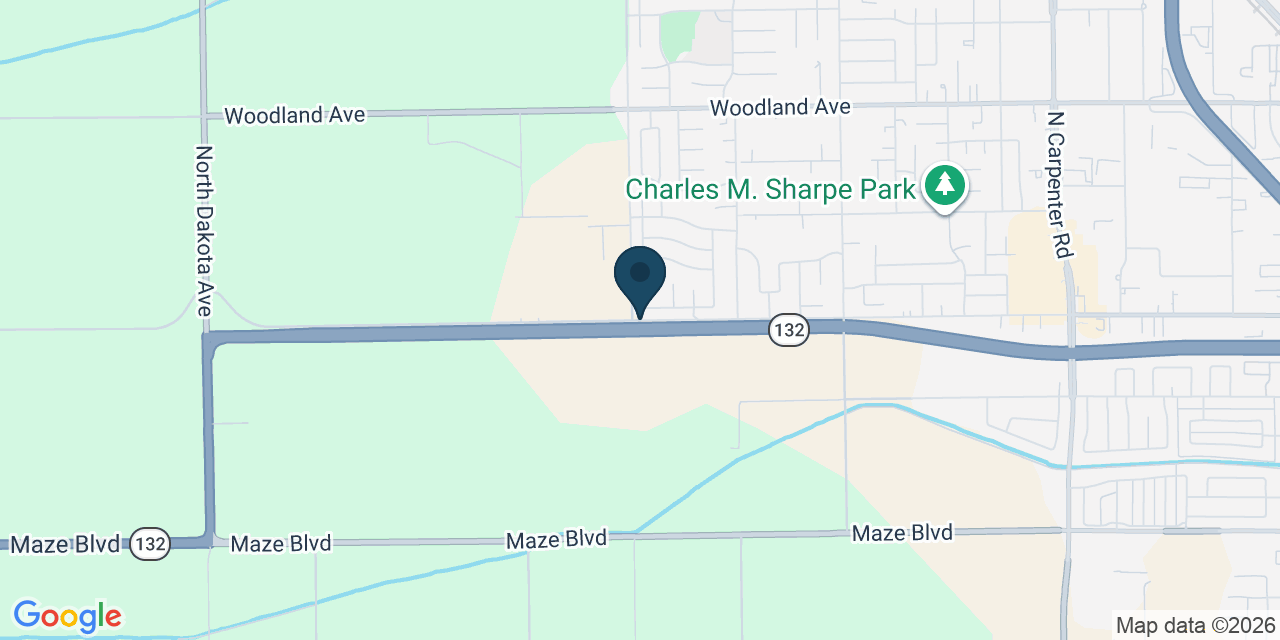 Map showing Stanislaus County, CA