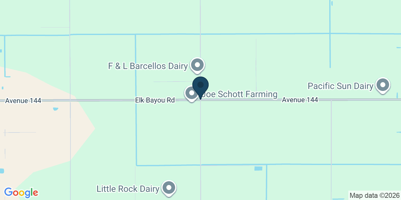Map showing Tulare County, CA