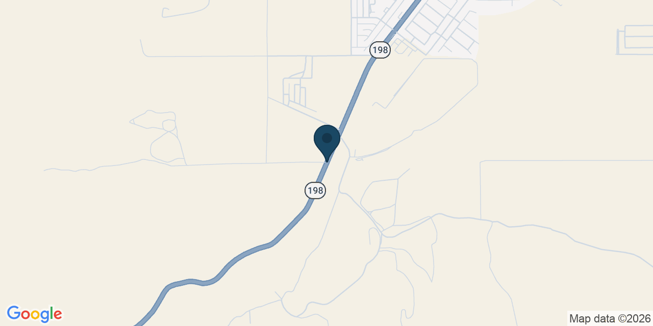 Map showing Fresno County, CA