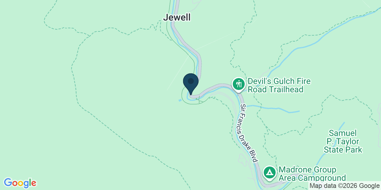 Map showing Marin County, CA