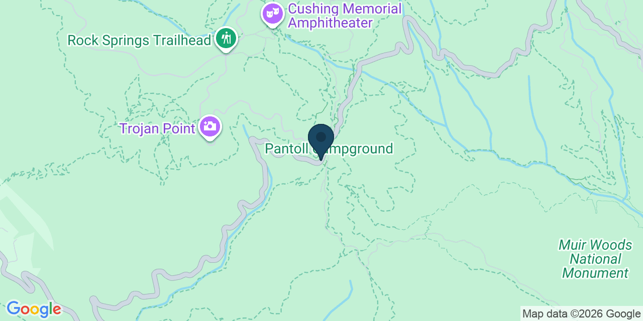 Map showing Marin County, CA