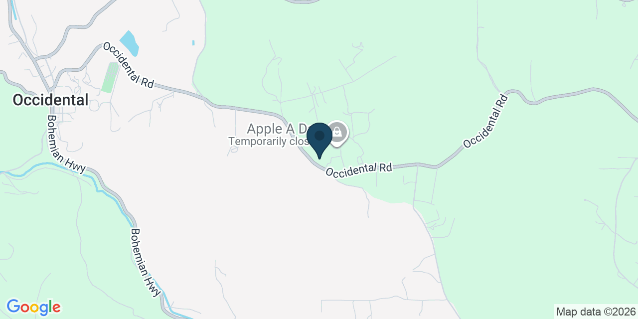 Map showing Sebastopol, Sonoma County, CA
