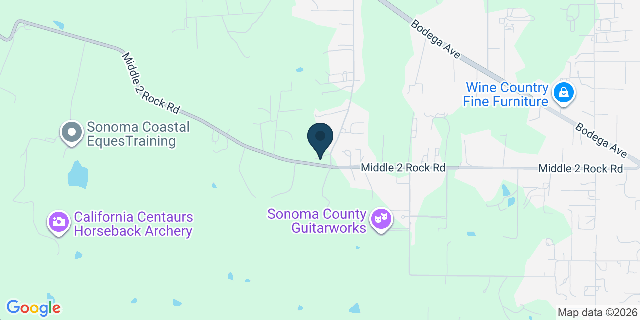 Map showing Petaluma, Sonoma County, CA