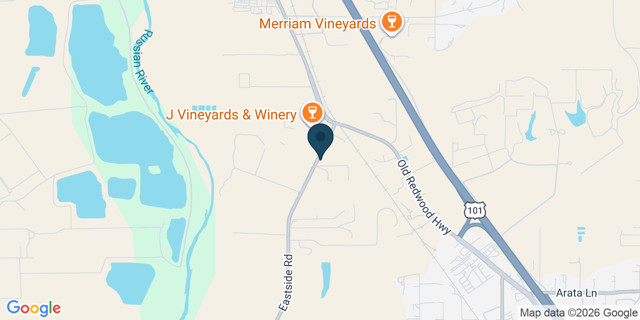 Map showing Healdsburg, Sonoma County, CA