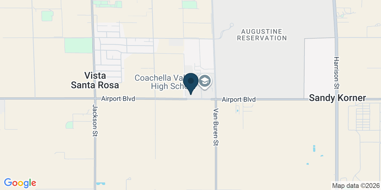 Map showing Thermal, Riverside County, CA