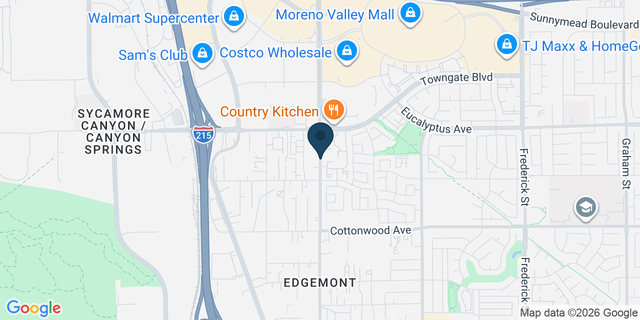 Map showing Riverside County, CA