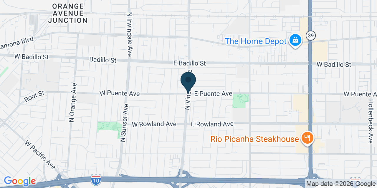 Map showing Los Angeles County, CA